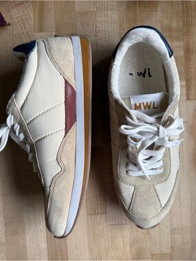 Madewell League Sneakers in Washed Nubuck and Suede